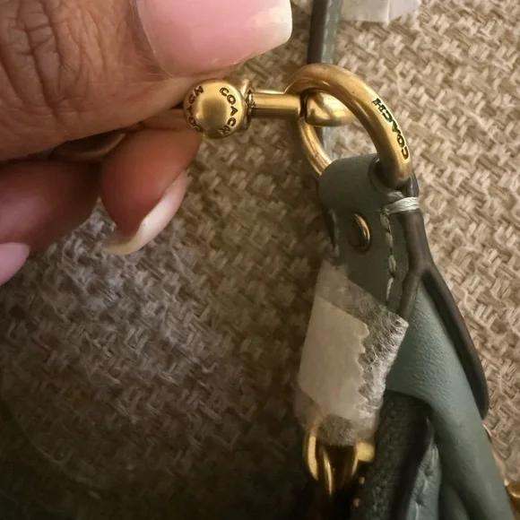 Coach Crescent Shoulder Bag in Sage - Picture 10 of 10